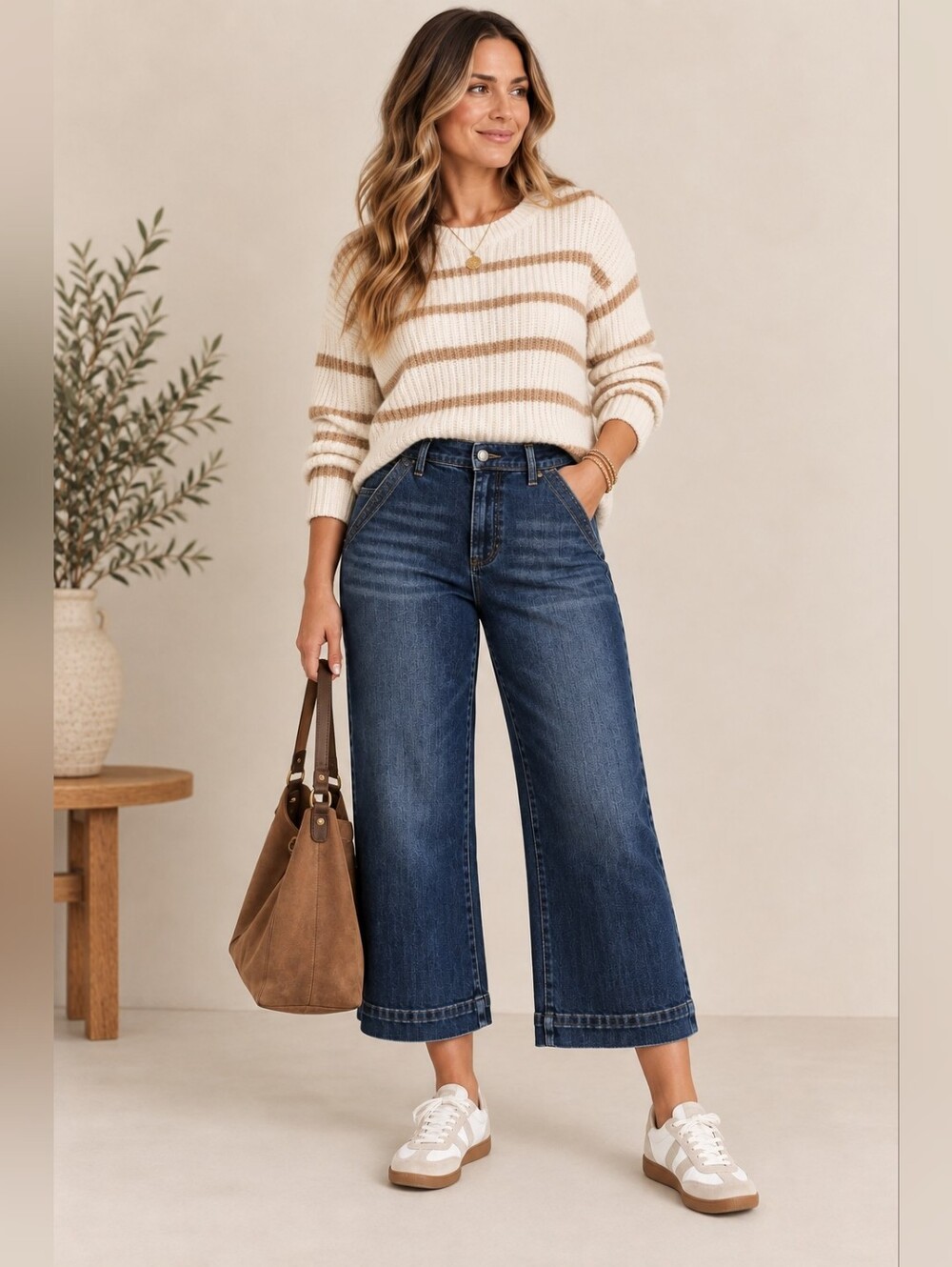 Judy Blue Women's Wide Leg Ankle Jeans Trouser Dark Cottagecore Classic 0/24 NEW